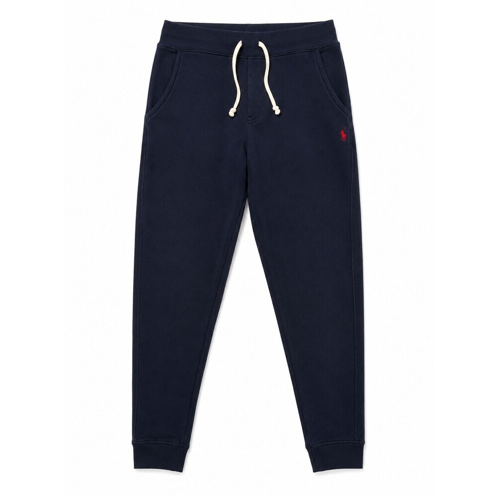 Boy's Polo Ralph Lauren Sweatpants Size XL 18-20 Navy Blue Joggers Red Logo